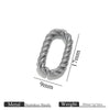 Jewelry Accessories Bracelet Necklace Connecting Buckle Geometric Oval Chain Titanium Steel Goldplated Stainless Steel Electroplated Totem Minimalist