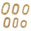 Jewelry Accessories Bracelet Necklace Connecting Buckle Geometric Oval Chain Titanium Steel Goldplated Stainless Steel Electroplated Totem Minimalist