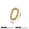 Jewelry Accessories Bracelet Necklace Connecting Buckle Geometric Oval Chain Titanium Steel Goldplated Stainless Steel Electroplated Totem Minimalist