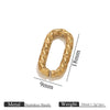 Jewelry Accessories Bracelet Necklace Connecting Buckle Geometric Oval Chain Titanium Steel Goldplated Stainless Steel Electroplated Totem Minimalist