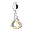 Jewelry Accessories Bracelet Necklace Heart Shape Pendant Copper Silver Plated Dripping Oil