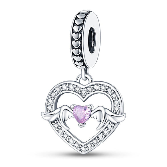 Jewelry Accessories Bracelet Necklace Heart Shape Pendant Copper Silver Plated Dripping Oil