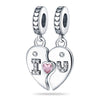 Jewelry Accessories Bracelet Necklace Heart Shape Pendant Copper Silver Plated Dripping Oil