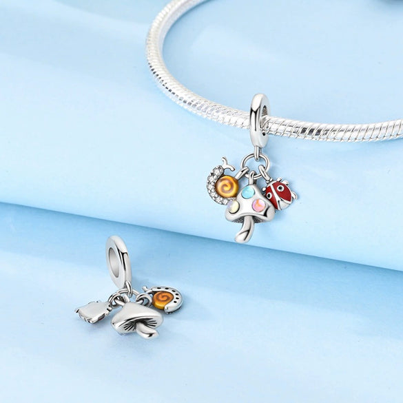 Jewelry Accessories Bracelet Necklace S925 Silver Tulip Pendant With Dripping Oil Treatment