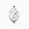 Jewelry Accessories Bracelet Pendant Titanium Steel Oval Triangular Electroplating Polishing