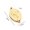 Jewelry Accessories Bracelet Pendant Titanium Steel Oval Triangular Electroplating Polishing