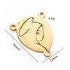 Jewelry Accessories Bracelet Pendant Titanium Steel Oval Triangular Electroplating Polishing