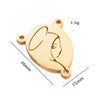 Jewelry Accessories Bracelet Pendant Titanium Steel Oval Triangular Electroplating Polishing