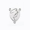 Jewelry Accessories Bracelet Pendant Titanium Steel Oval Triangular Electroplating Polishing