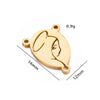 Jewelry Accessories Bracelet Pendant Titanium Steel Oval Triangular Electroplating Polishing