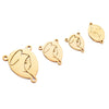 Jewelry Accessories Bracelet Pendant Titanium Steel Oval Triangular Electroplating Polishing