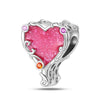 Jewelry Accessories Bracelet Pink Star Beads 925 Silver Plated Dripping Oil