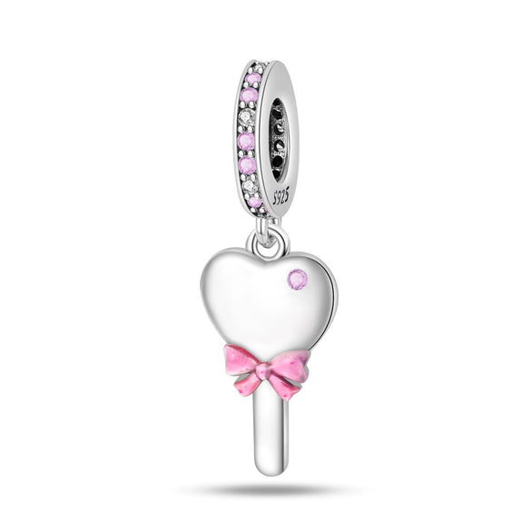 Jewelry Accessories Bracelet Silver Plated Heart Pendant Beads Dripping Oil Original Design