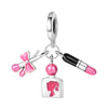 Jewelry Accessories Bracelet Silver Plated Heart Pendant Beads Dripping Oil Original Design
