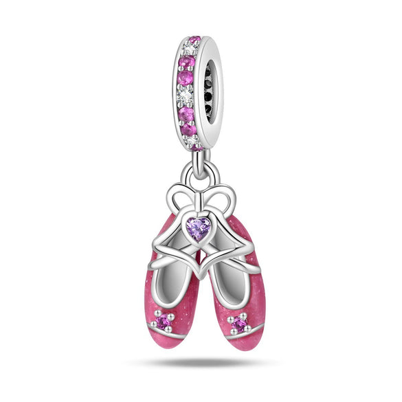 Jewelry Accessories Bracelet Silver Plated Heart Pendant Beads Dripping Oil Original Design