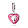 Jewelry Accessories Bracelet Silver Plated Heart Pendant Beads Dripping Oil Original Design