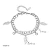 Jewelry Accessories Bracelet Titanium Steel Double Layer Stacked Wearing Leaf Pendant Fuel Injection