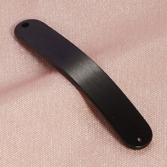 Jewelry Accessories Brushed Stainless Steel Curved Strip Geometric Connector Pendant