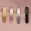 Jewelry Accessories Brushed Stainless Steel Curved Strip Geometric Connector Pendant