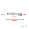 Jewelry Accessories Brushed Stainless Steel Curved Strip Geometric Connector Pendant