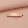 Jewelry Accessories Brushed Stainless Steel Curved Strip Geometric Connector Pendant
