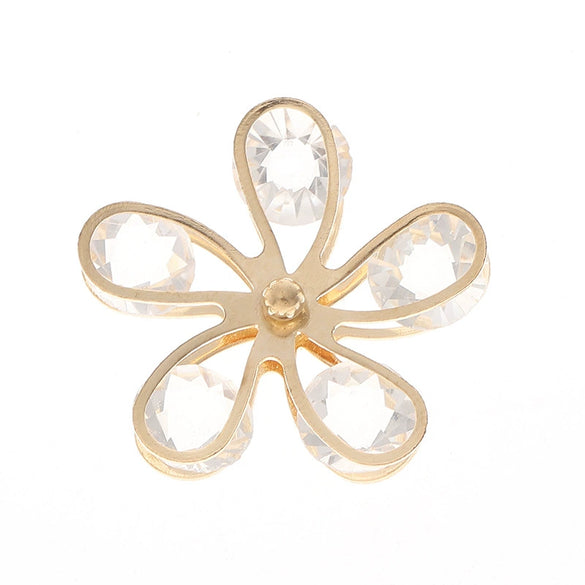 Jewelry Accessories Butterfly Alloy Electroplated Embedded Zircon Bare Diamond Mobile Phone Shell Stick Drill Material Wholesale