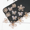 Jewelry Accessories Butterfly Alloy Electroplated Embedded Zircon Bare Diamond Mobile Phone Shell Stick Drill Material Wholesale