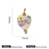 Jewelry Accessories Ceramic Pendant Stainless Steel Handmade Totem Curved Needle Earrings