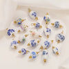 Jewelry Accessories Ceramic Pendant Stainless Steel Handmade Totem Curved Needle Earrings