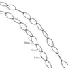 Jewelry Accessories Chain Stainless Steel Handmade Electroplated 18K Real Gold