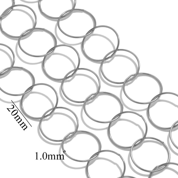 Jewelry Accessories Chain Stainless Steel Handmade Electroplated 18K Real Gold