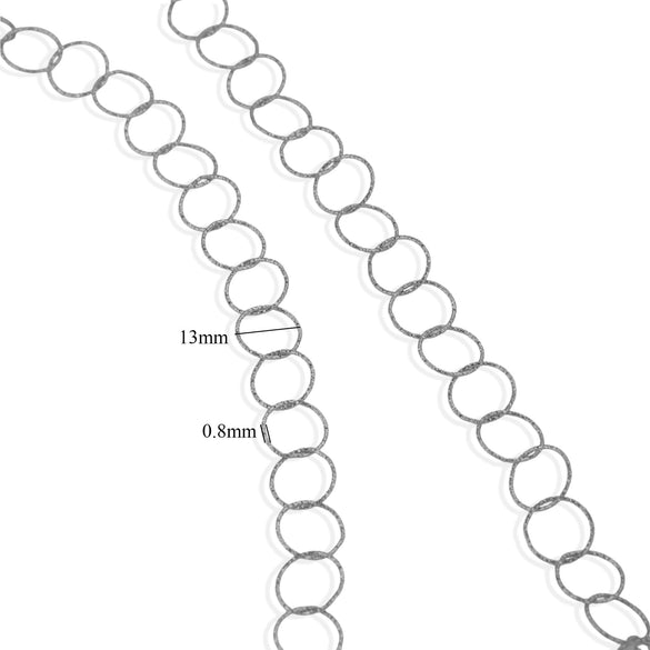 Jewelry Accessories Chain Stainless Steel Handmade Electroplated 18K Real Gold