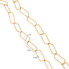 Jewelry Accessories Chain Stainless Steel Handmade Electroplated 18K Real Gold
