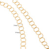 Jewelry Accessories Chain Stainless Steel Handmade Electroplated 18K Real Gold