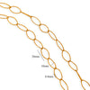 Jewelry Accessories Chain Stainless Steel Handmade Electroplated 18K Real Gold