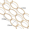 Jewelry Accessories Chain Stainless Steel Handmade Electroplated 18K Real Gold