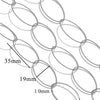 Jewelry Accessories Chain Stainless Steel Handmade Electroplated 18K Real Gold