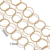 Jewelry Accessories Chain Stainless Steel Handmade Electroplated 18K Real Gold