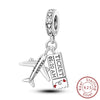 Jewelry Accessories Charm Love Eternal Star And Moon Safety Chain Pendant Bracelet Beads 925 Sterling Silver Dripping Oil Original Design Animal Style