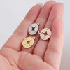 Jewelry Accessories Compass Pendant Stainless Steel Mirror Polished Round Hollow