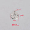 Jewelry Accessories Compass Pendant Stainless Steel Mirror Polished Round Hollow