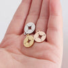 Jewelry Accessories Compass Pendant Stainless Steel Mirror Polished Round Hollow