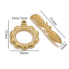 Jewelry Accessories Connection Buckle Stainless Steel Electroplating Gold Finishing
