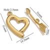 Jewelry Accessories Connection Buckle Stainless Steel Electroplating Gold Finishing