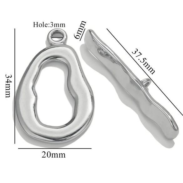 Jewelry Accessories Connection Buckle Stainless Steel Electroplating Gold Finishing