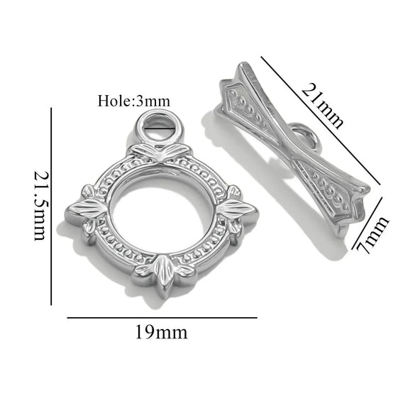 Jewelry Accessories Connection Buckle Stainless Steel Electroplating Gold Finishing