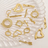 Jewelry Accessories Connection Buckle Stainless Steel Electroplating Gold Finishing