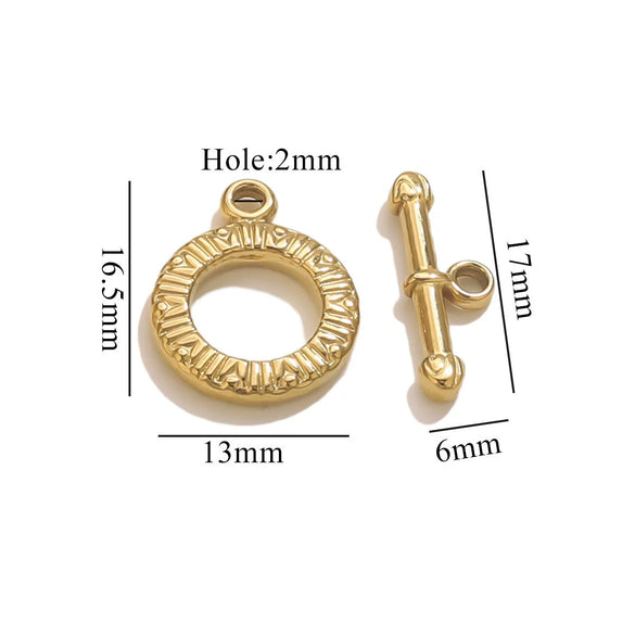 Jewelry Accessories Connection Buckle Stainless Steel Electroplating Gold Finishing