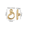 Jewelry Accessories Connection Buckle Stainless Steel Electroplating Gold Finishing