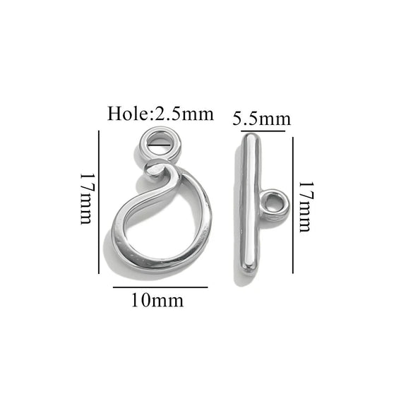 Jewelry Accessories Connection Buckle Stainless Steel Electroplating Gold Finishing